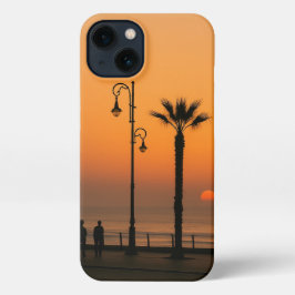 Tropical Sunset Vibes - Premium Palm Tree Telefon iPhone 13 Hülle