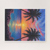 Tropical Sunset – Vibrant Ocean Puzzle (Horizontal)