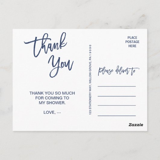 Tropical Sunset Vielen Dank Postkarte (Rückseite)