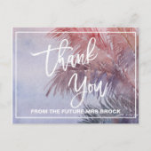 Tropical Sunset Vielen Dank Postkarte (Vorderseite)