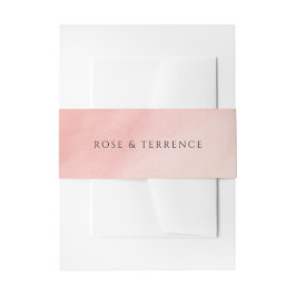 Tropical Sunset Watercolor Elegant Wedding Einladungsbanderole