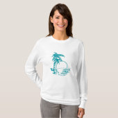 Tropical Sunset Wedding T-Shirt (Vorne ganz)