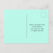 Tropical SUP Girl on Paddleboard Hallo Postkarte (Rückseite)