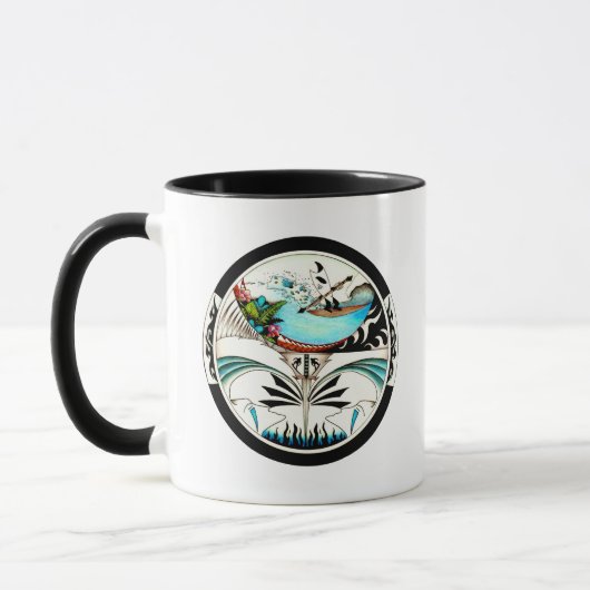 Tropical Surf Mandala Tasse (Links)