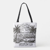 Tropical Surf Van Coloring Tasche (Rückseite)