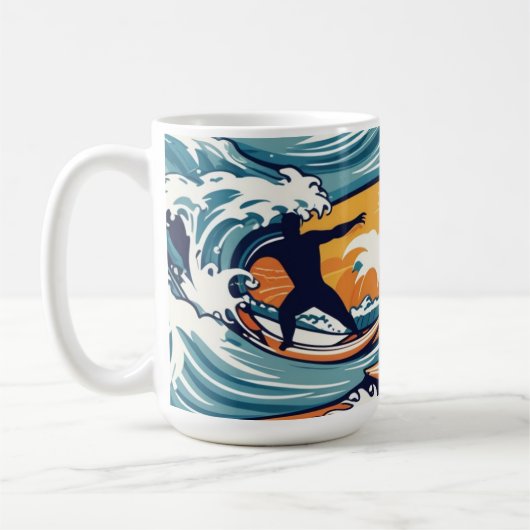 Tropical Surfer Kaffeetasse (Links)