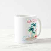 Tropical Surfing Santa Mele Kalikimaka Weihnachten Kaffeetasse (VorderseiteRechts)