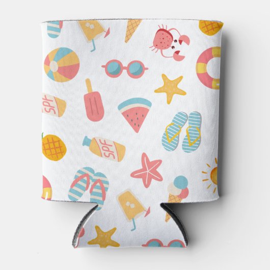 Tropical Swimming Pool Birthday Party Dosenkühler (Vorderseite)