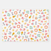 Tropical Swimming Pool Birthday Party Geschenkpapier Set (Vorderseite)