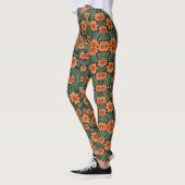 Tropical Tangelo: Eine lebendige Oase der Blumen Leggings (Links)