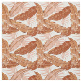 Tropical Terracotta Palm Blätter Muster Stoff (Muster)