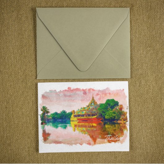 Tropical Thailand Beach Paradise Postkarte