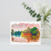 Tropical Thailand Beach Paradise Postkarte (Stehend Vorderseite)