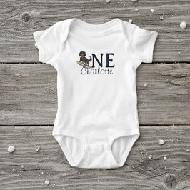 Tropical the Big One Surf Dackel Geburtstag Baby Strampler