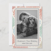 Tropical the Big One Surf Dackel Geburtstag Einladung (Rückseite)