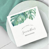 Tropical Theme Brautparty Palm Blätter Serviette