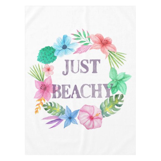 Tropical Theme Tablecloth Beach House Florida Zuha Tischdecke (Vorderseite)