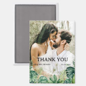 Tropical Theme Wedding Vielen Dank Magnet (Vorderseite/Rückseite)