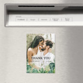 Tropical Theme Wedding Vielen Dank Magnet (In Situ (Geschirrspüler))