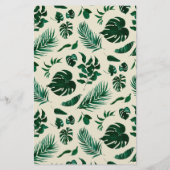 Tropical Themed Brautparty Bingo Game Cards (Rückseite)