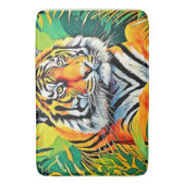 Tropical Tiger Art Badematte (Vorderseite Vertikal)
