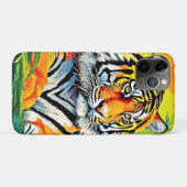 Tropical Tiger Art Case-Mate iPhone Hülle (Rückseite (Horizontal))