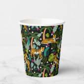 Tropical Tiger Black Botanle Safari Cats Pappbecher (Links)