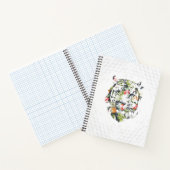 TROPICAL TIGER Graph Paper Spiral Notebook Notizblock (Innenseite)