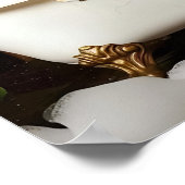 Tropical Tiger in Bathtub Print - Bathroom Wall Ar Poster (Ecke)