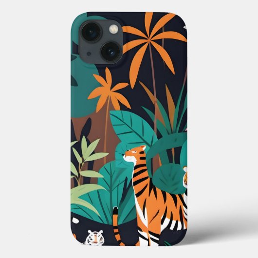 Tropical Tiger Trio Case-Mate iPhone Hülle (Rückseite)