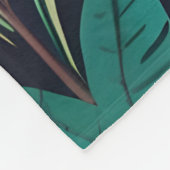 Tropical Tiger Trio Fleecedecke (Ecke)