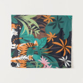 Tropical Tiger Trio Wandteppich (Vorderseite (Horizontal))