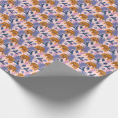 Tropical Tigers Jungle Vintag Pattern Geschenkpapier (Ecke)