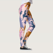 Tropical Tigers Jungle Vintag Pattern Leggings (Rechts)