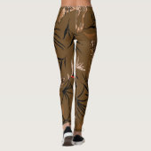 Tropical Tigers Paradise Blume Muster Leggings (Rückseite)