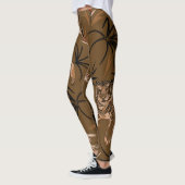 Tropical Tigers Paradise Blume Muster Leggings (Links)