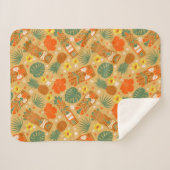 Tropical Tiki Hawaiian Gold Sherpadecke (Vorderseite (Horizontal))