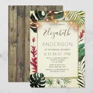 Tropical Tiki Lights BRAUTPARTY Einladung