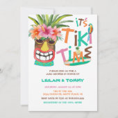 Tropical Tiki Luau Paare Dusche Einladung (Vorderseite)