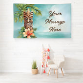 Tropical Tiki Party Banner (Insitu)