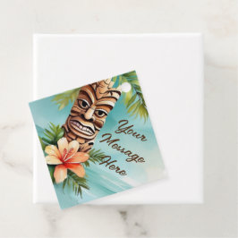 Tropical Tiki Party Geschenkanhänger
