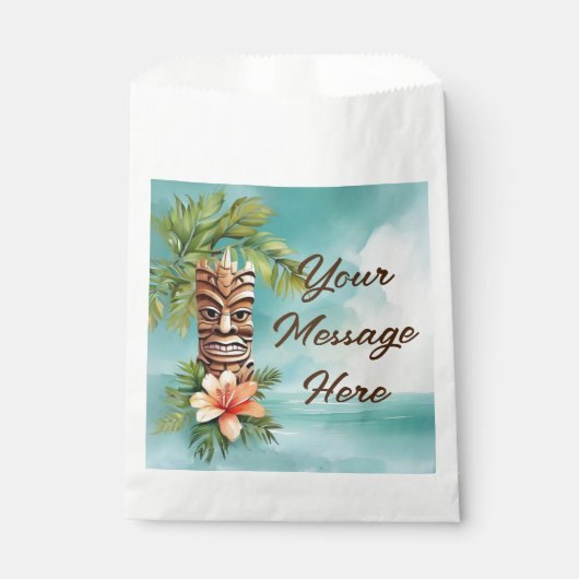 Tropical Tiki Party Geschenktütchen (Vorderseite)