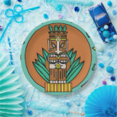 Tropical Tiki Party Hut Hawaii Party Pappteller (Party)