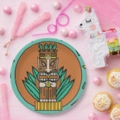 Tropical Tiki Party Hut Hawaii Party Pappteller (Party)