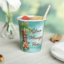 Tropical Tiki Party Pappbecher