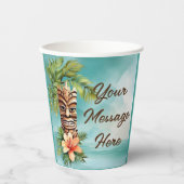 Tropical Tiki Party Pappbecher (Vorderseite)