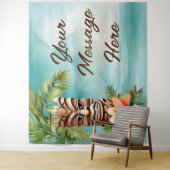 Tropical Tiki Party Wandteppich (Beispiel)