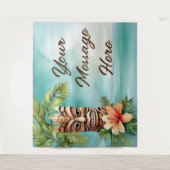 Tropical Tiki Party Wandteppich (Vorderseite)