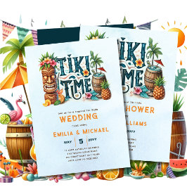 Tropical Tiki Party Wedding Luau Brautparty