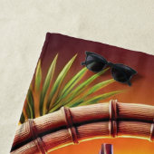 Tropical Tiki Sunset Strandtuch (Beispiel)